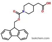 Molecular Structure of 180181-05-9 (FMOC-4-CARBOXYMETHYL-PIPERIDINE)